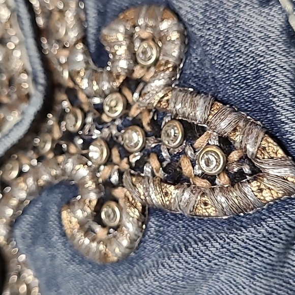 ROCK REVIVAL BETTY EMBROIDERED RHINESTONES SKINNY DENIM JEAN - Picture 4 of 16